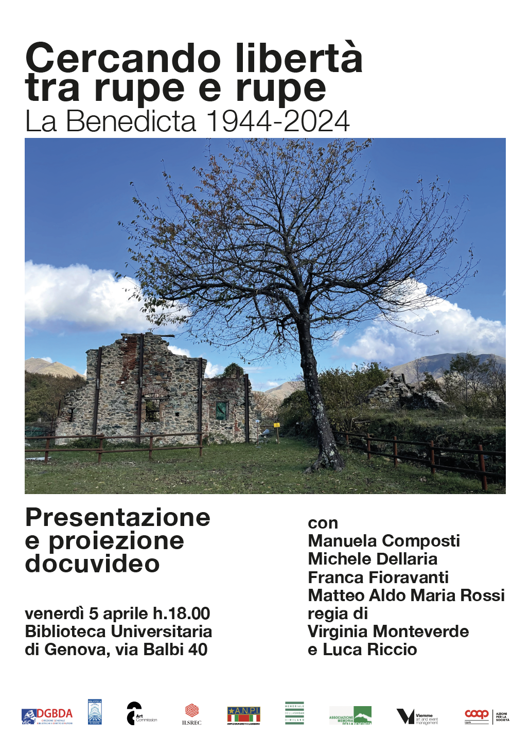 Cercando libertà tra rupe e rupe – La Benedicta 1944-2024